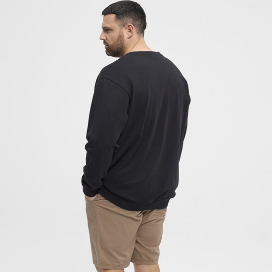 North Latitude Sweatshirt Black TALL - ODZIEŻ MĘSKA MT-6XLT - WYSOKIE-rozmiary