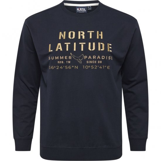 North Latitude Sweatshirt Navy - Bluzy & bluzy z kapturem - Bluzy & Bluzy z kapturem 2XL-12XL