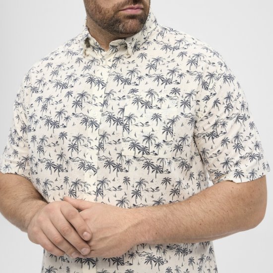 North Latitude Shirt Short Sleeve Off White - Koszule - Koszule 2XL-10XL