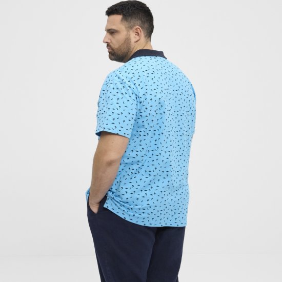North Latitude Polo Pique Printed Turquoise - Koszulki polo - Koszulki Polo 2XL-8XL