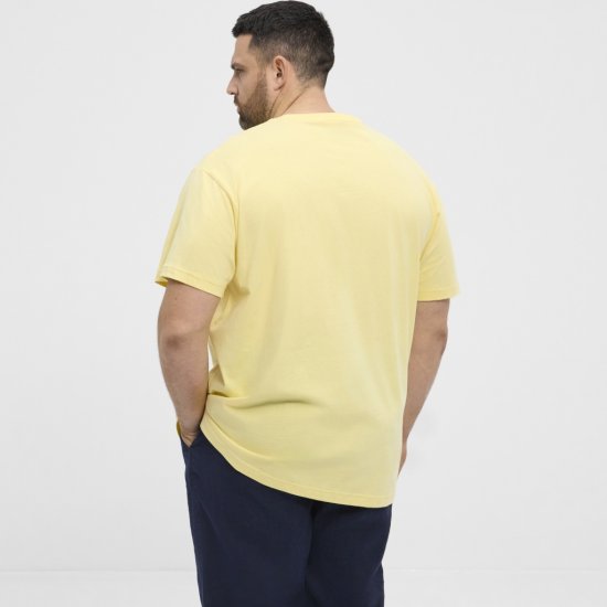 North Latitude T-Shirt Printed Short Sleeve Yellow - Koszulki - T-shirty meskie Duże Rozmiary - 2XL-14XL