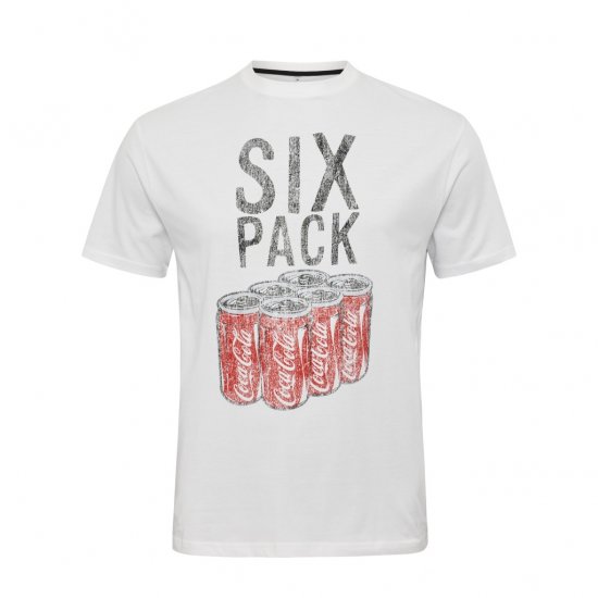 North Latitude T-Shirt Coca-Cola White - Koszulki - T-shirty meskie Duże Rozmiary - 2XL-14XL