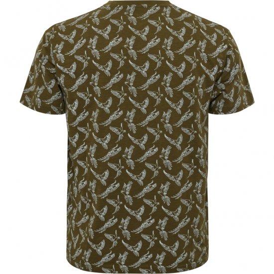 North Latitude T-shirt Allover Printed Green - Koszulki - T-shirty meskie Duże Rozmiary - 2XL-14XL