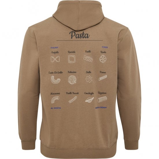 North Latitude Hoodie with Zipper Dark Sand TALL - TALL bluzy - 