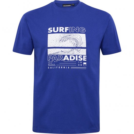 North Latitude T-Shirt Printed Blue - Koszulki - T-shirty meskie Duże Rozmiary - 2XL-14XL