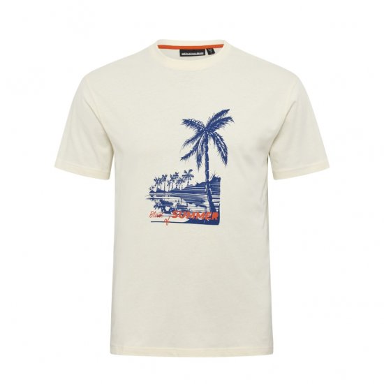 North Latitude T-Shirt Printed Off-White - Koszulki - T-shirty meskie Duże Rozmiary - 2XL-14XL