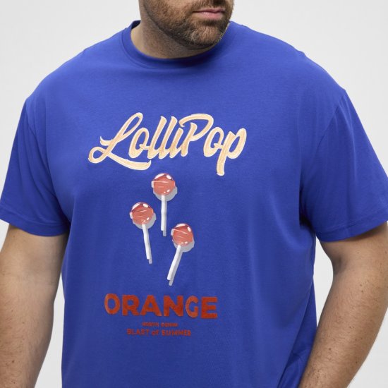 North Latitude T-Shirt Lollipop Blue - Koszulki - T-shirty meskie Duże Rozmiary - 2XL-14XL