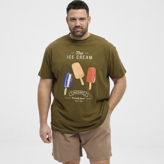 North Latitude T-Shirt Ice Cream Green - Koszulki - T-shirty meskie Duże Rozmiary - 2XL-14XL
