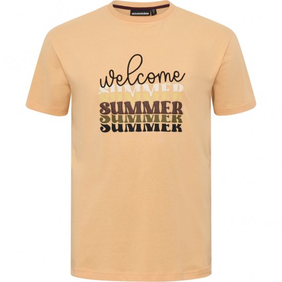 North Latitude T-Shirt Summer Peach - Koszulki - T-shirty meskie Duże Rozmiary - 2XL-14XL
