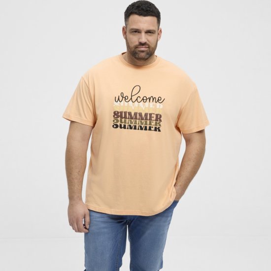 North Latitude T-Shirt Summer Peach - Koszulki - T-shirty meskie Duże Rozmiary - 2XL-14XL