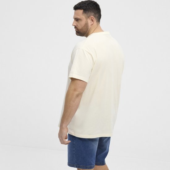 North Latitude T-Shirt Eggplant Off-White - Koszulki - T-shirty meskie Duże Rozmiary - 2XL-14XL