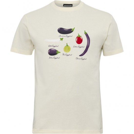 North Latitude T-Shirt Eggplant Off-White - Koszulki - T-shirty meskie Duże Rozmiary - 2XL-14XL