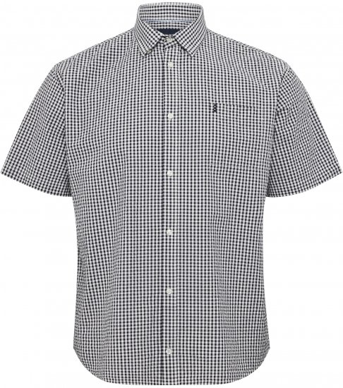 North Latitude Shirt Short Sleeve Checked Grey - Koszule - Koszule 2XL-10XL