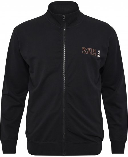 North Latitude Sweatshirt Cardigan Black - Bluzy & bluzy z kapturem - Bluzy & Bluzy z kapturem 2XL-12XL