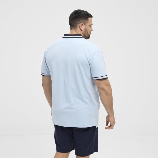 North Latitude Polo Pique Short Sleeve Light Blue - Koszulki polo - Koszulki Polo 2XL-8XL
