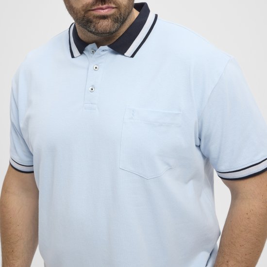 North Latitude Polo Pique Short Sleeve Light Blue - Koszulki polo - Koszulki Polo 2XL-8XL