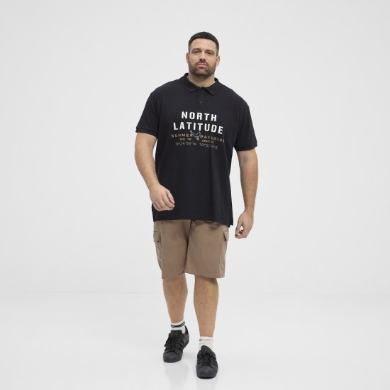 North Latitude Polo Pique Short Sleeve Black - Koszulki polo - Koszulki Polo 2XL-8XL
