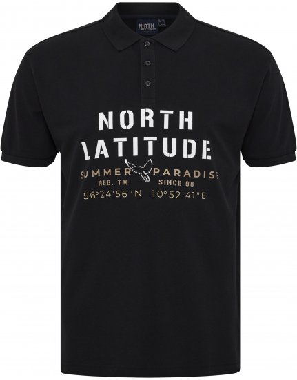 North Latitude Polo Pique Short Sleeve Black - Koszulki polo - Koszulki Polo 2XL-8XL