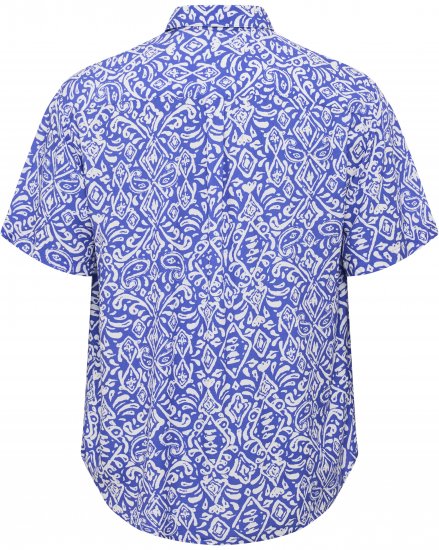 North Latitude Shirt Denim Printed Allover Blue - Koszule - Koszule 2XL-10XL