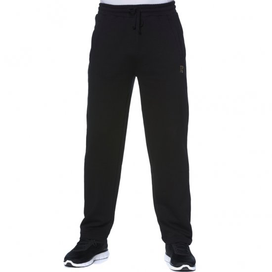 JP1880 Sweatpants Joggers Straight Cut Basic Fit Black TALL - ODZIEŻ MĘSKA MT-6XLT - WYSOKIE-rozmiary