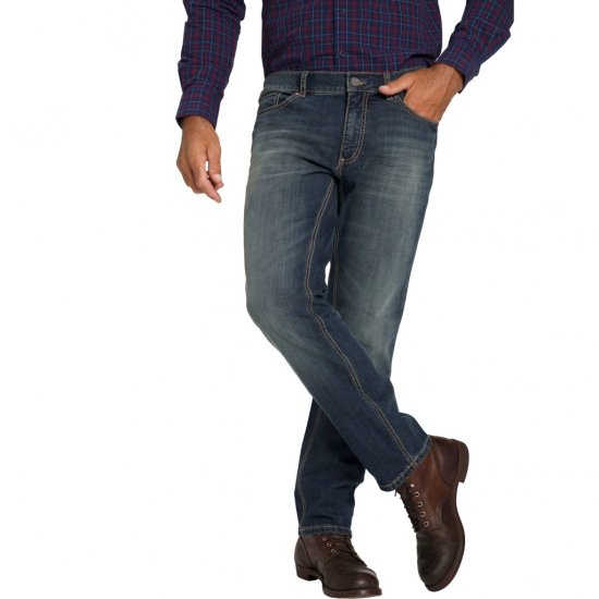 JP1880 Jeans Straight Fit Super Stretch Denim Used Blue - Dżinsy & spodnie - Dżinsy i Spodnie - W40-W70