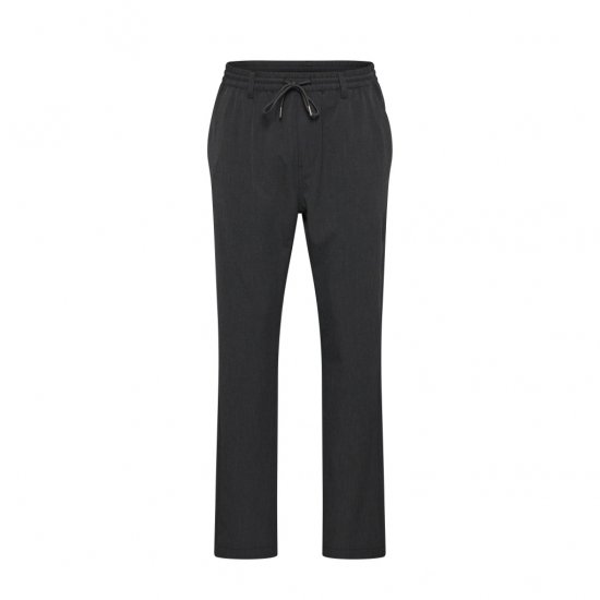 North Latitude Dress Pants Elastic Waist Dark Grey Melange - Spodnie - Spodnie Męskie Duże Rozmiary