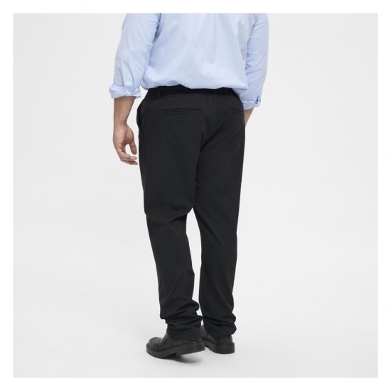 North Latitude Dress Pants Elastic Waist Black - Spodnie - Spodnie Męskie Duże Rozmiary