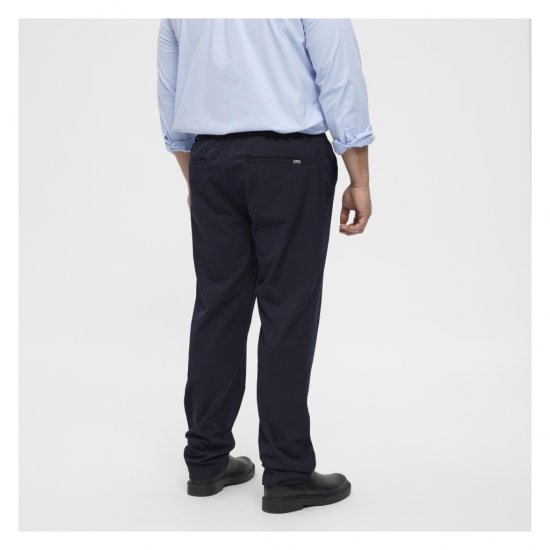 North Latitude Dress Pants Elastic Waist Navy Blue - Spodnie - Spodnie Męskie Duże Rozmiary