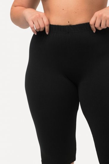 Ulla Popken Stretch Knit Bike Shorts Black - Ulla Popken - Ulla Popken Odzież Plus Size