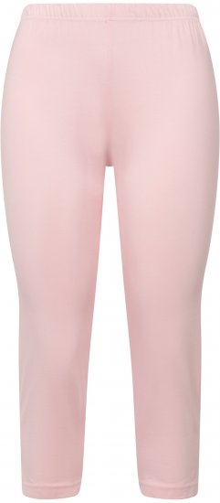 Ulla Popken Basic Stretch Knit Capris Pink - Jeansy & Spodnie w Dużych Rozmiarach – Plus Size - 
