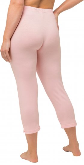 Ulla Popken Basic Stretch Knit Capris Pink - Jeansy & Spodnie w Dużych Rozmiarach – Plus Size - 