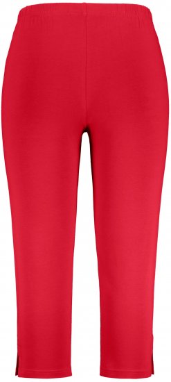 Ulla Popken Basic Stretch Knit Capris Red - Jeansy & Spodnie w Dużych Rozmiarach – Plus Size - 