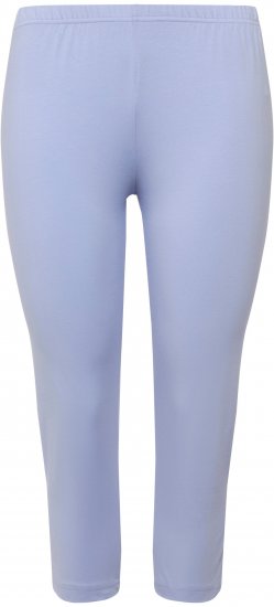 Ulla Popken Basic Stretch Knit Capris Blue - Jeansy & Spodnie w Dużych Rozmiarach – Plus Size - 
