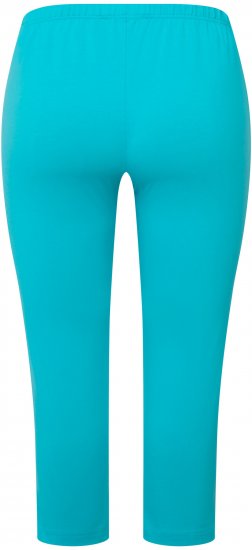 Ulla Popken Basic Stretch Knit Capris Blue - Jeansy & Spodnie w Dużych Rozmiarach – Plus Size - 