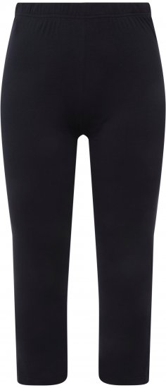 Ulla Popken Basic Stretch Knit Capris Navy - Jeansy & Spodnie w Dużych Rozmiarach – Plus Size - 