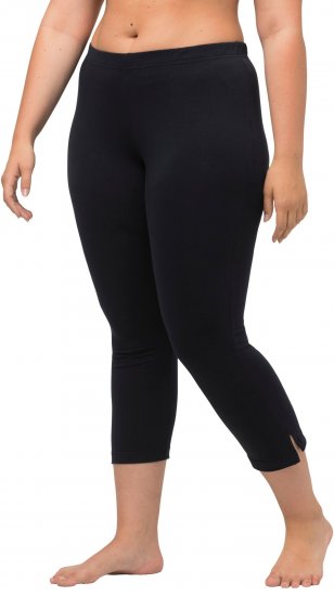 Ulla Popken Basic Stretch Knit Capris Navy - Jeansy & Spodnie w Dużych Rozmiarach – Plus Size - 
