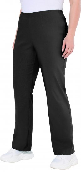 Ulla Popken Classic Stretch Bengaline Comfort Pants Black - Jeansy & Spodnie w Dużych Rozmiarach – Plus Size - 