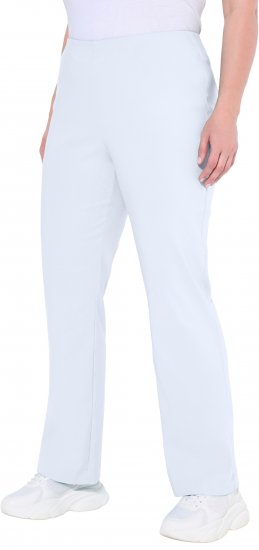 Ulla Popken Classic Stretch Bengaline Comfort Pants Snow White - Jeansy & Spodnie w Dużych Rozmiarach – Plus Size - 