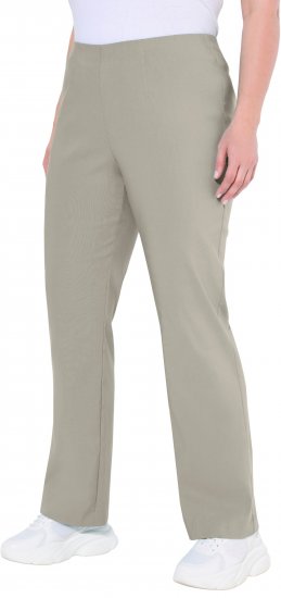 Ulla Popken Classic Stretch Bengaline Comfort Pants Brown - Jeansy & Spodnie w Dużych Rozmiarach – Plus Size - 