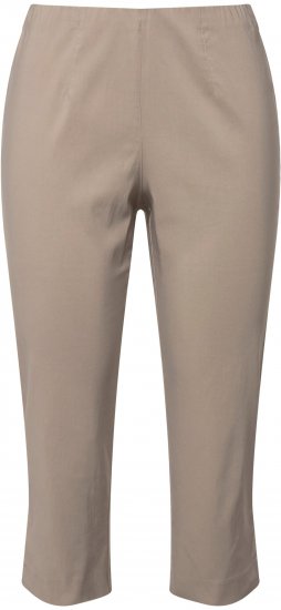 Ulla Popken Stretch Basic Bengaline Capri Pants Orange - Jeansy & Spodnie w Dużych Rozmiarach – Plus Size - 
