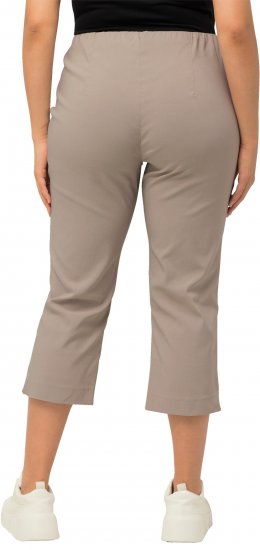 Ulla Popken Stretch Basic Bengaline Capri Pants Orange - Jeansy & Spodnie w Dużych Rozmiarach – Plus Size - 