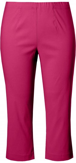 Ulla Popken Stretch Basic Bengaline Capri Pants Pale Lilac - Jeansy & Spodnie w Dużych Rozmiarach – Plus Size - 