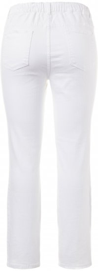 Ulla Popken Sienna Stretch Twill Jeggings Snow White - Jeansy & Spodnie w Dużych Rozmiarach – Plus Size - 