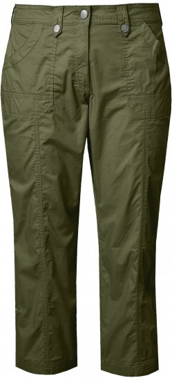 Ulla Popken Roll Tab Hem Stretch Cargo Pants Green - Jeansy & Spodnie w Dużych Rozmiarach – Plus Size - 