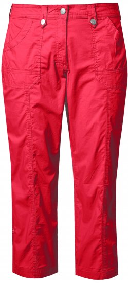 Ulla Popken Roll Tab Hem Stretch Cargo Pants Red - Jeansy & Spodnie w Dużych Rozmiarach – Plus Size - 