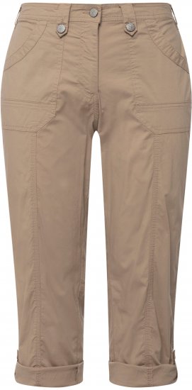 Ulla Popken Roll Tab Hem Stretch Cargo Pants Orange - Jeansy & Spodnie w Dużych Rozmiarach – Plus Size - 