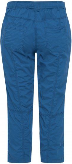 Ulla Popken Roll Tab Hem Stretch Cargo Pants Blue - Jeansy & Spodnie w Dużych Rozmiarach – Plus Size - 
