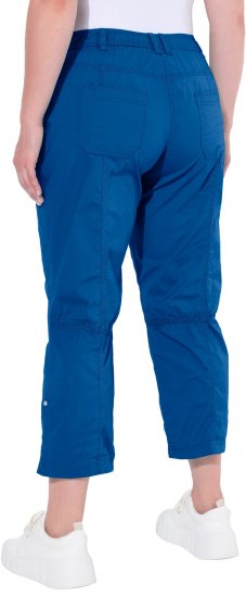 Ulla Popken Roll Tab Hem Stretch Cargo Pants Blue - Jeansy & Spodnie w Dużych Rozmiarach – Plus Size - 