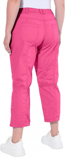 Ulla Popken Roll Tab Hem Stretch Cargo Pants Pink - Jeansy & Spodnie w Dużych Rozmiarach – Plus Size - 