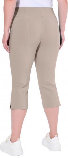 Ulla Popken Bengaline Elastic Waist Stretch Capri Pants Orange - Jeansy & Spodnie w Dużych Rozmiarach – Plus Size - 